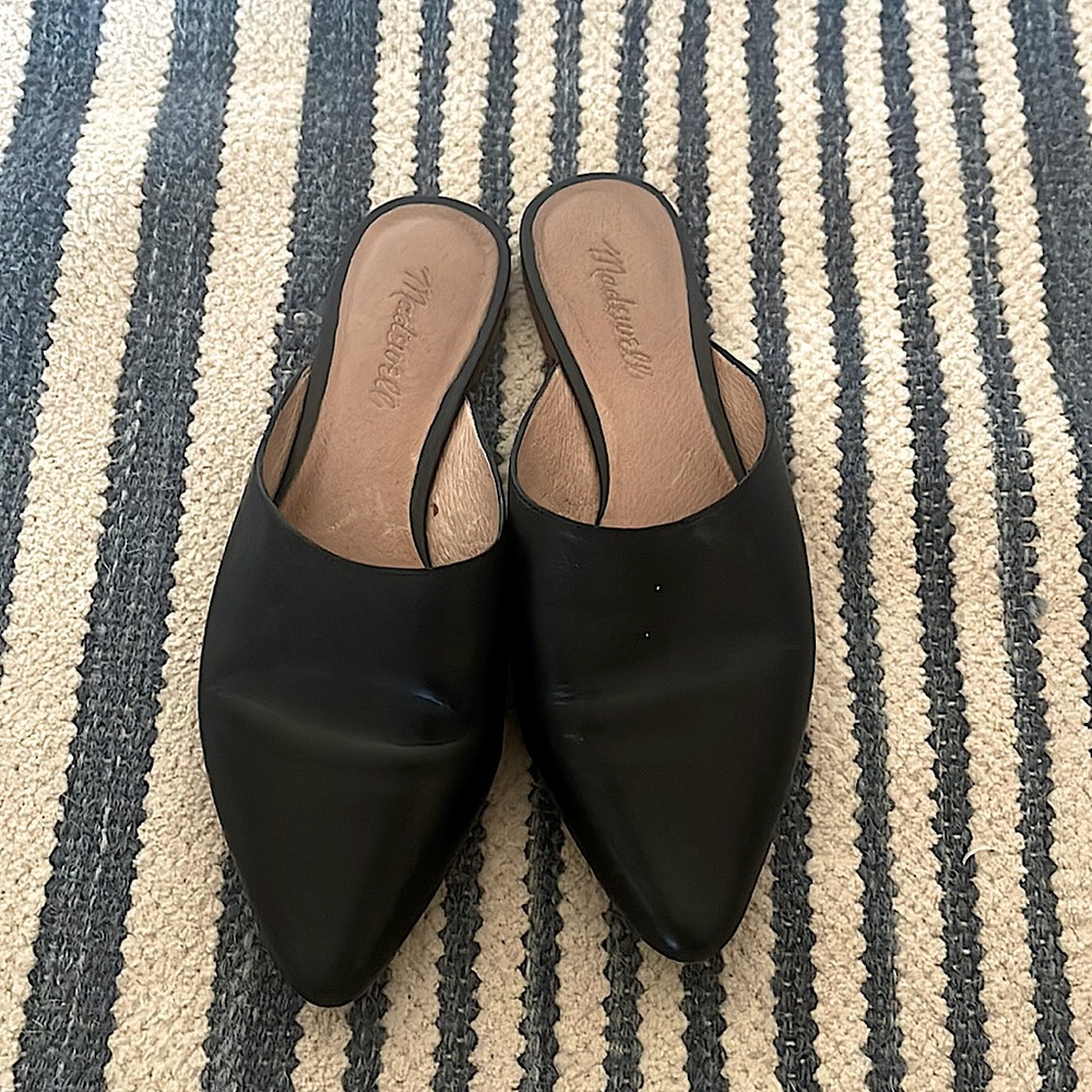 Black Madewell mules size 7